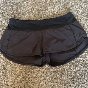 Lululemon speed up shorts. Size 6. Black